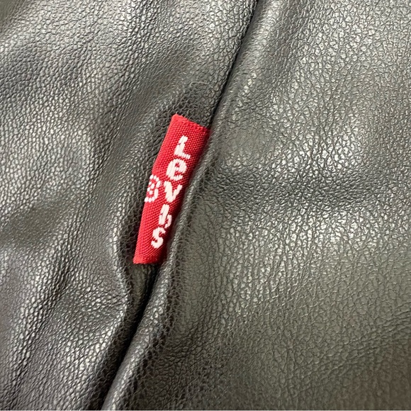 Levi's Reversible Teddy Jacket M White Black - Picture 13 of 14